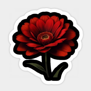 Lovely Close-Up Red Flower in Spring Sticker